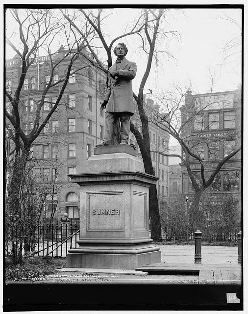 Sumner statue, Public Gardens, Boston, Mass.