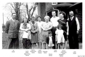 Tommie Suber's family 1946