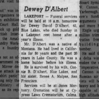 Dewey David D'Albert