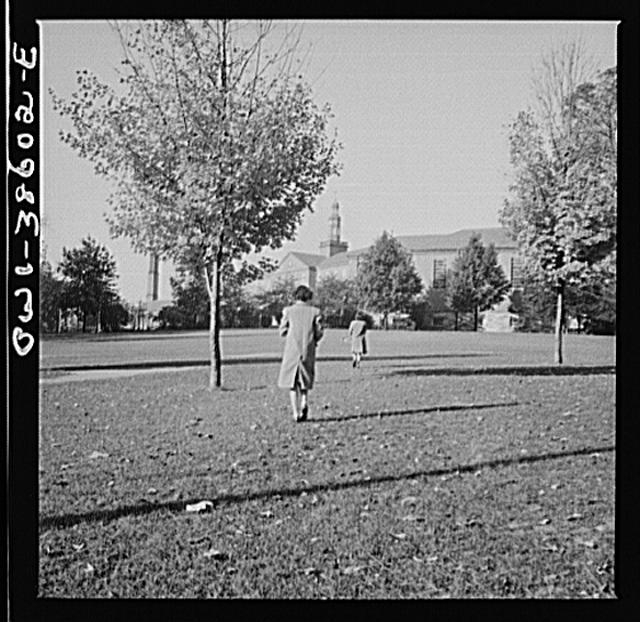 Washington, D.C. Crossing the Woodrow Wilson High School...