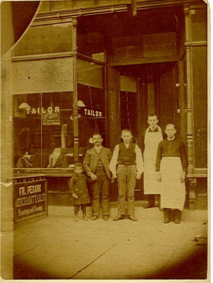 Pekarek's Tailor Shop, 1895