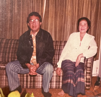 Champa (Pisa) Sivilay with wife