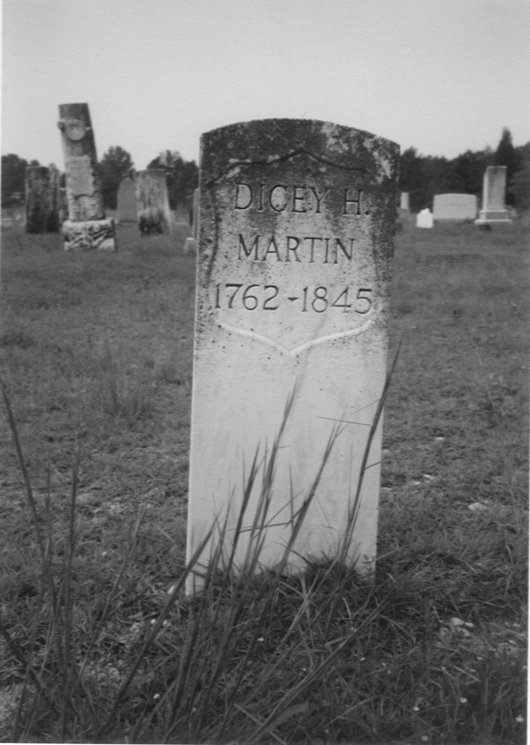 Grave of Dicey (Hicks) Martin