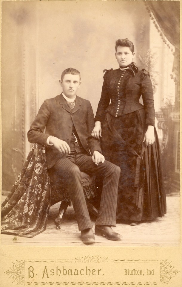 Isaac James Wolfcale & Mary Ellen Shady wedding 1889