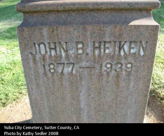Son of Henry B. & Margaret Egan Heiken
