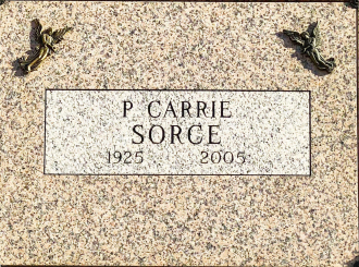 Pearl Carol “Carrie” Scheunemann Sorce Gravesite