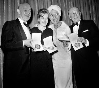 Bert Lahr with his Tony Award.