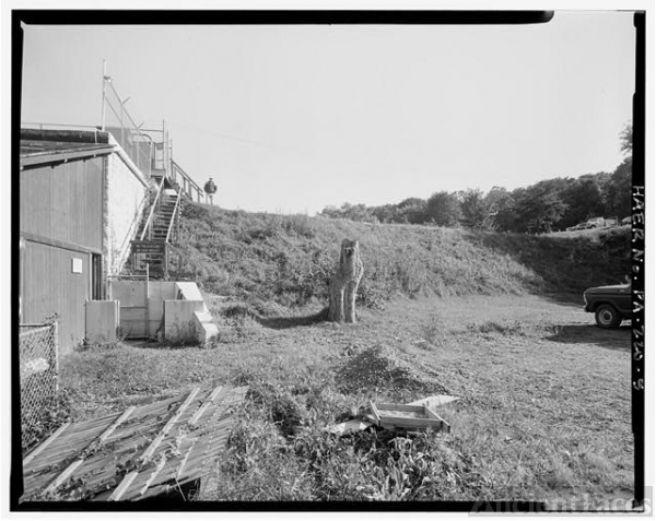 5. VIEW NORTH OF EARTHEN DIKE WITH HYDROELECTRIC...