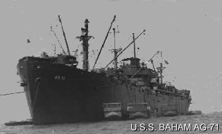 Wilburn Cleo Hobbs' ship, USS Baham