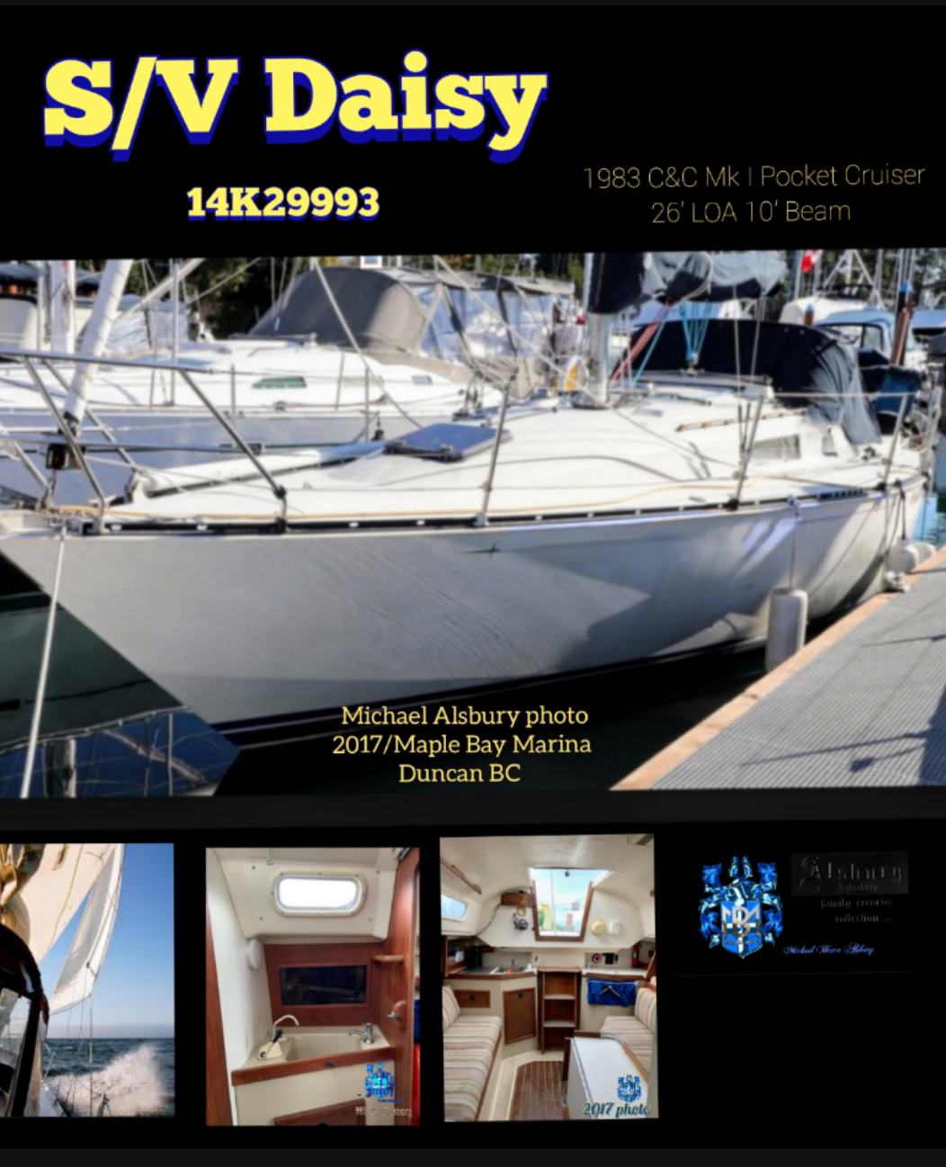 S/V Daisy Alsbury yahct 