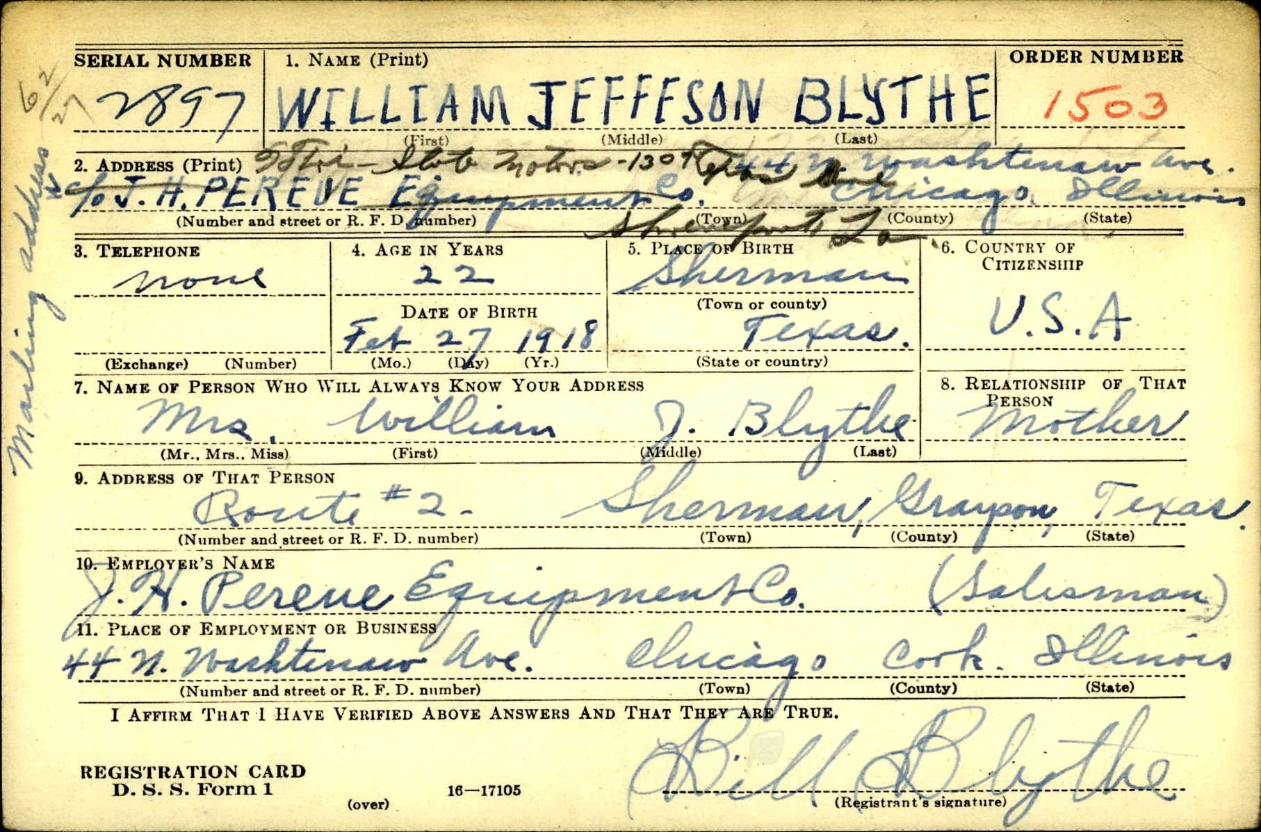 William Jefferson Blythe, II
