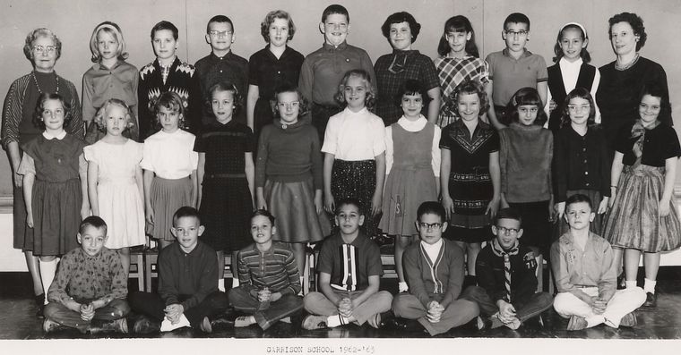 Garrison School, Gr4/5 class, 1962-63, named