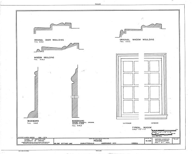 HABS VA,2-CHAR,4A- (sheet 7 of 7) - 1 Cottage Lane...