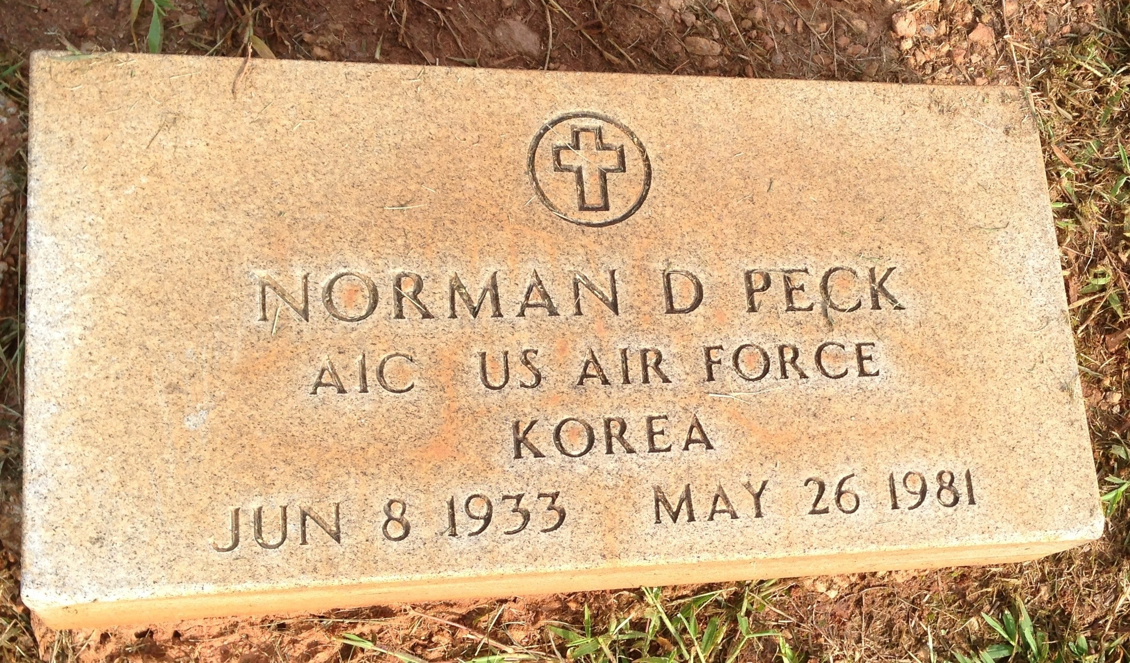 Norman Dean Peck gravesite
