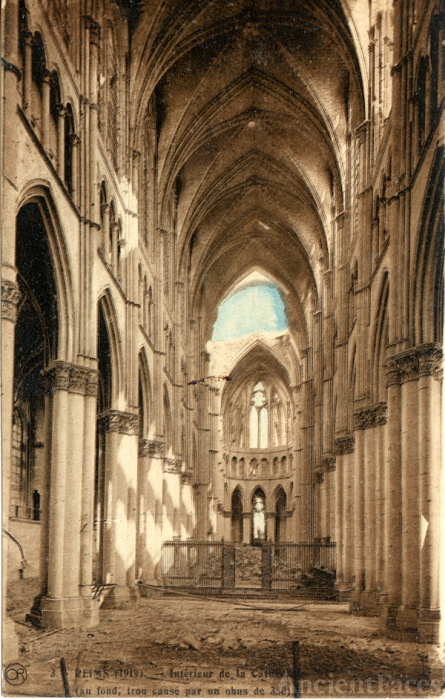 Reims Cathedral, 1919
