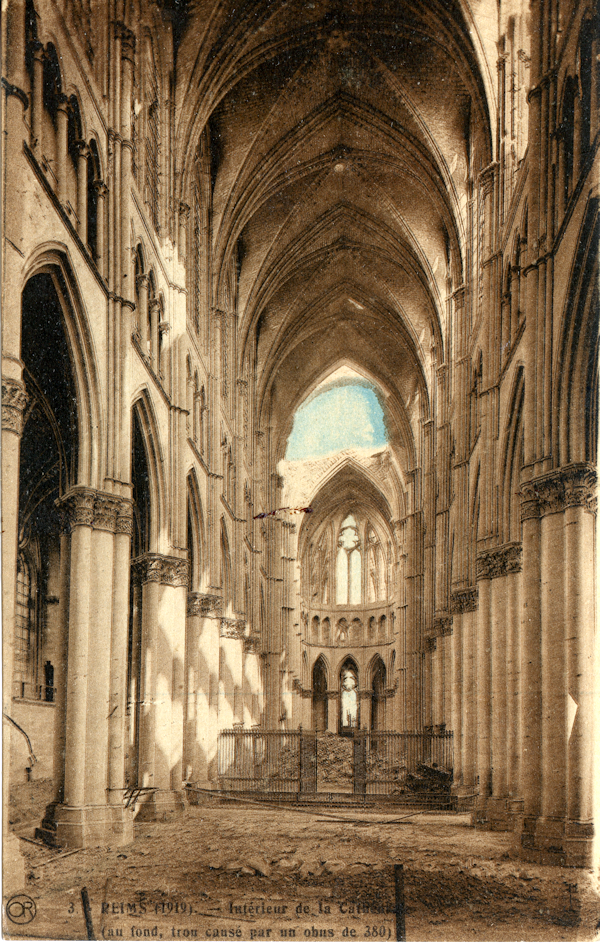 Reims Cathedral, 1919