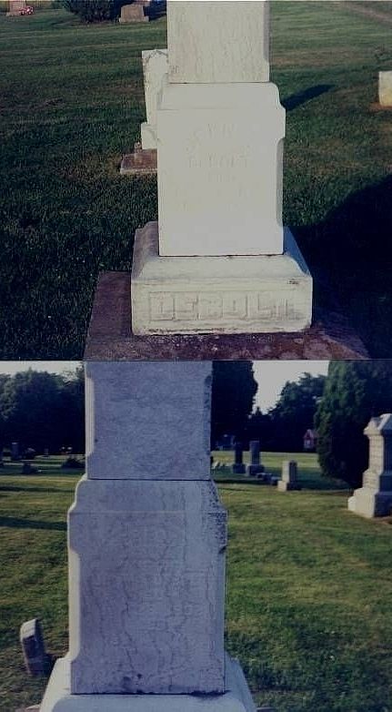 John and Rebecca Debolt tombstone