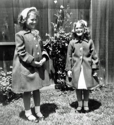 Kathy & Pam Kroetch, Easter Outfits, San Jose, CA