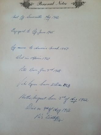Victor A Marasti, Service Notes
