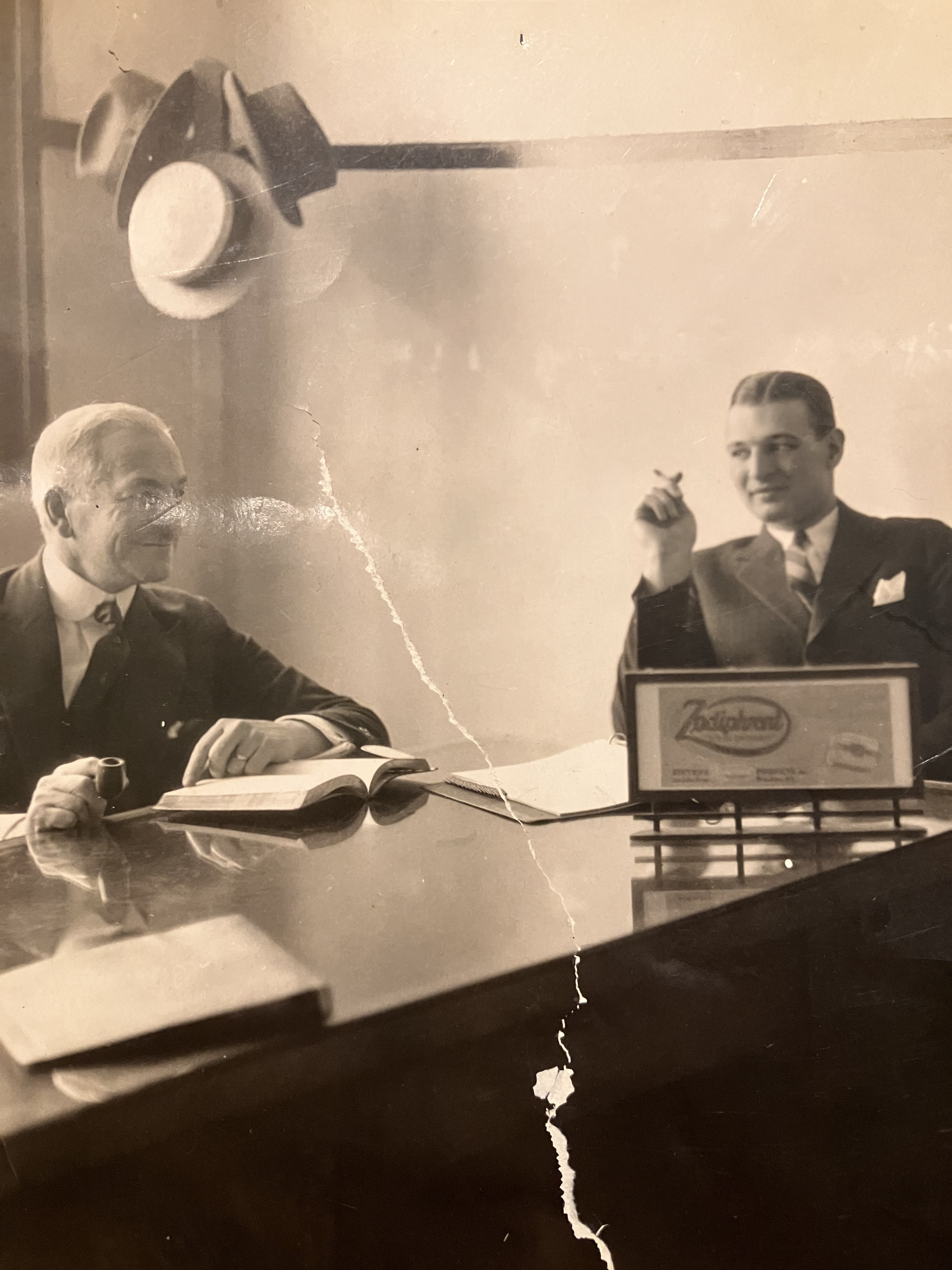 George Mainardy and a co-worker 