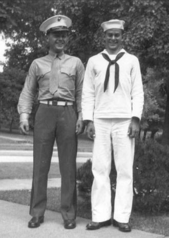 Servicemen Jack Dowd and Fred Halkett