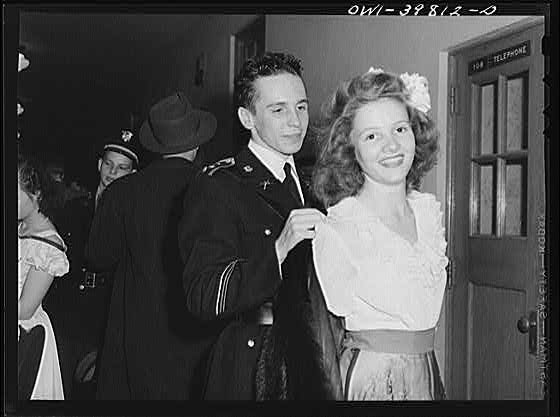 Washington, D.C. Walter Spangenberg helps his date on...
