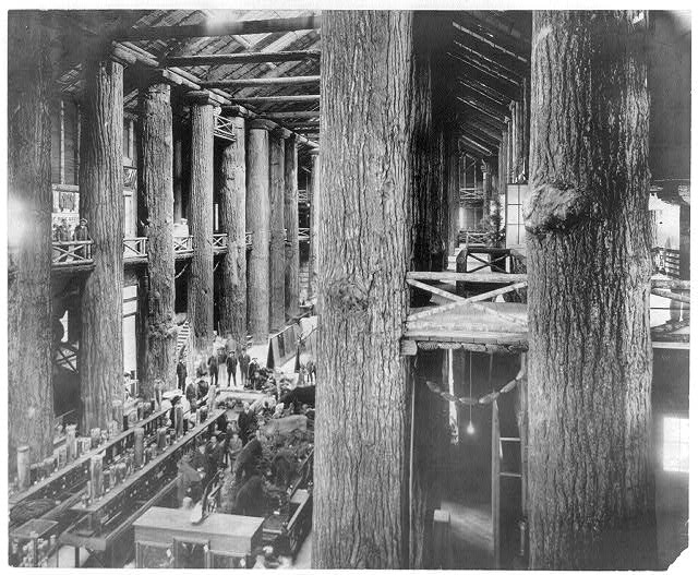 [Interior of Forestry Bldg. at the Lewis and Clark...