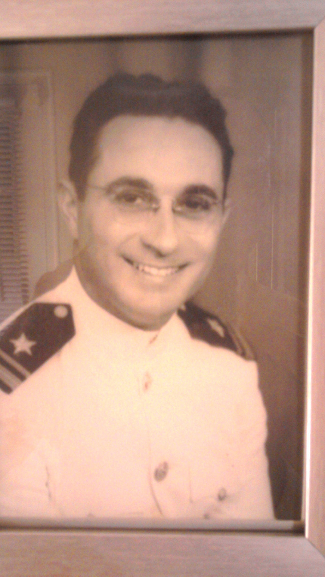 Paul Oddo in uniform during WWII . . .