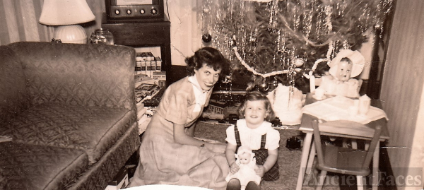 Jenniemae (Halsall) Miller and Donna Lee Miller Trivinia 1949