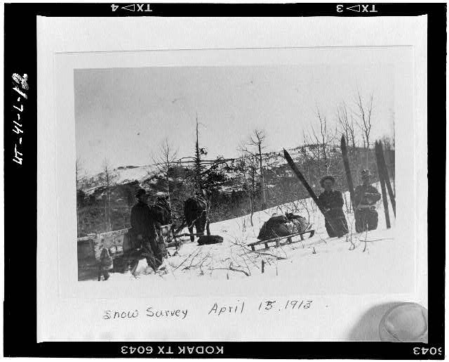 12. 'SNOW SURVEY APRIL 15, 1913.' - High Mountain Dams in...