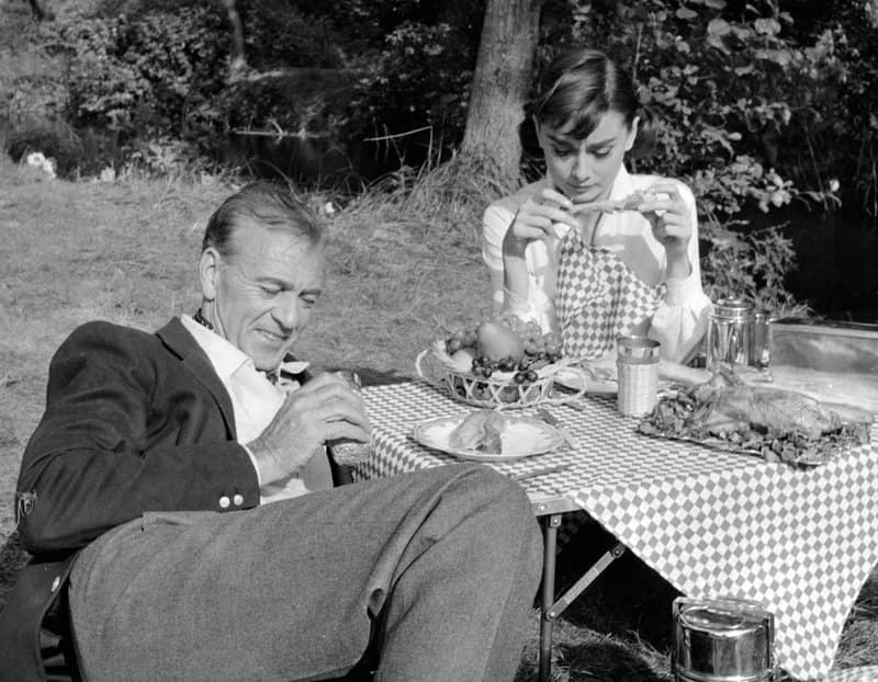 Audrey Hepburn and Gary Cooper