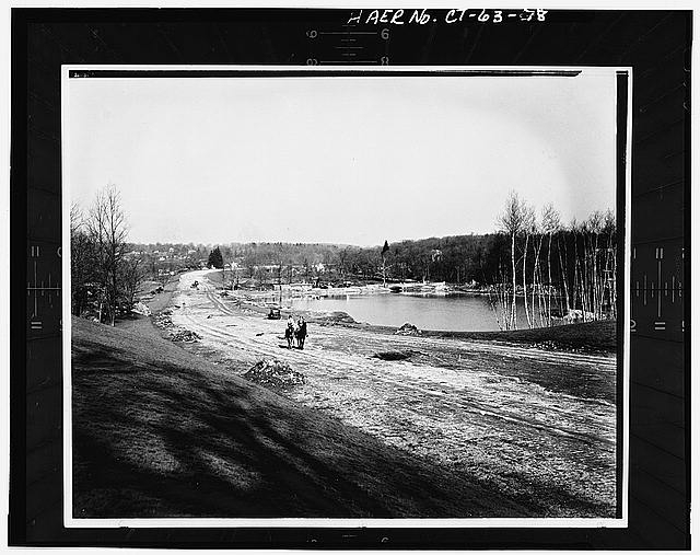 78. HISTORIC PHOTOGRAPH, MERRITT PARKWAY, TOLL GATE POND,...