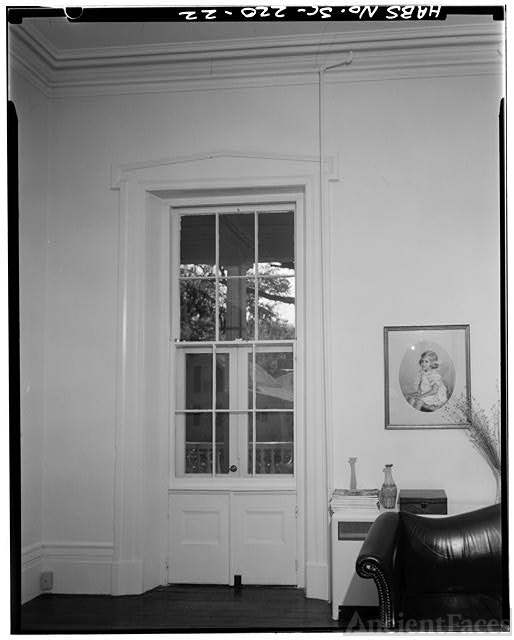 22. TYPICAL WINDOW WITH JIB DOOR, FOUND IN FIRST FLOOR...