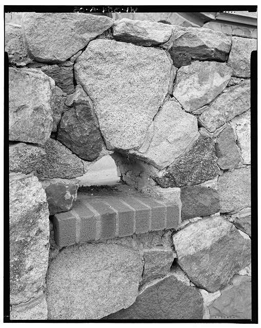 5. EXTERIOR DETAIL OF STONEWORK ON PORCH. - Samuel B....