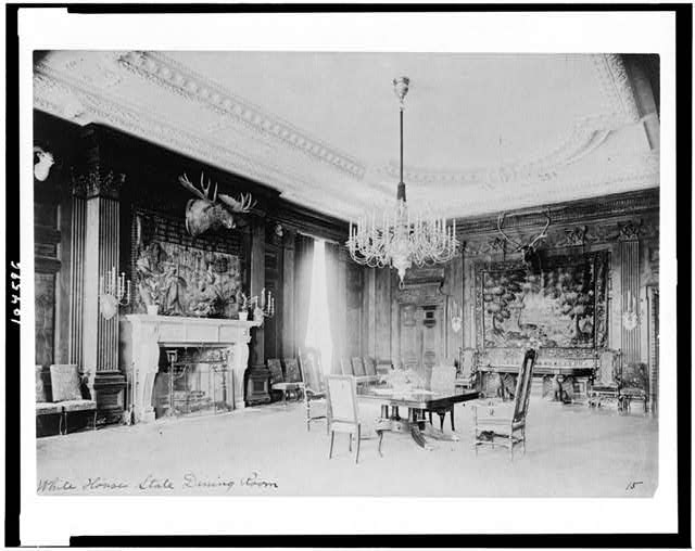 White House State Dining Room / Frances Benjamin Johnston.