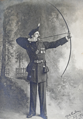 Major Gordon in his Royal Company of Archers uniform 
