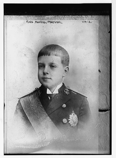 King Manuel of Portugal, portrait bust, in uniform
