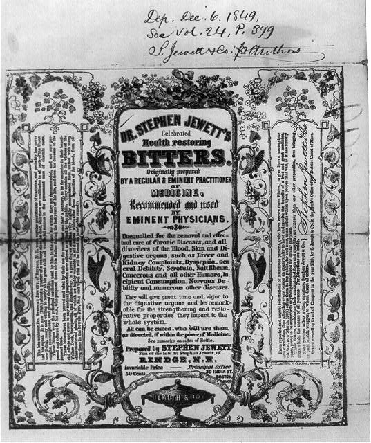 Dr. Jewett's...health restoring bitters