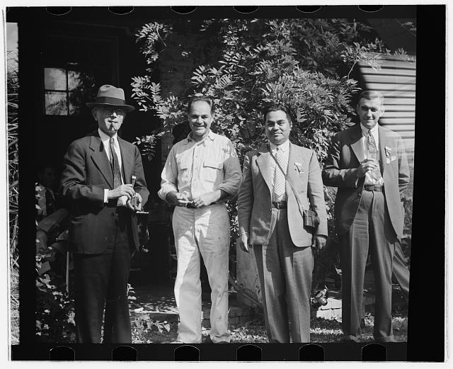 Allen Ramsey Wurtele, second from left, inventor of...