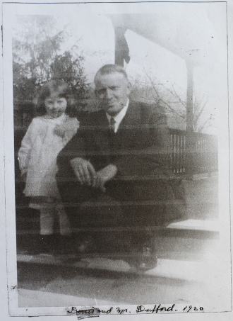 1920 Elijah Dufford with daughter Doris 