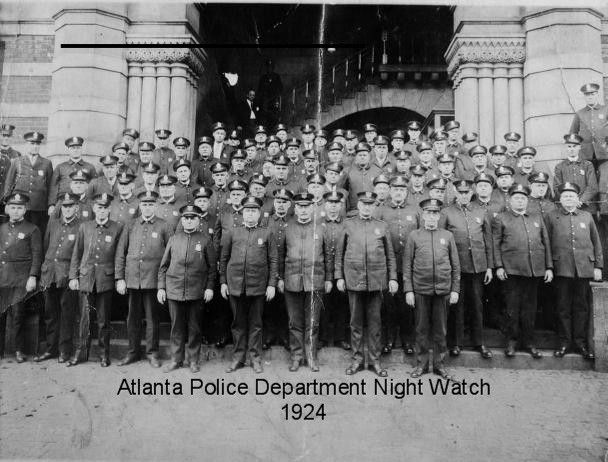Atlanta Police Dept. Evening Watch 1924