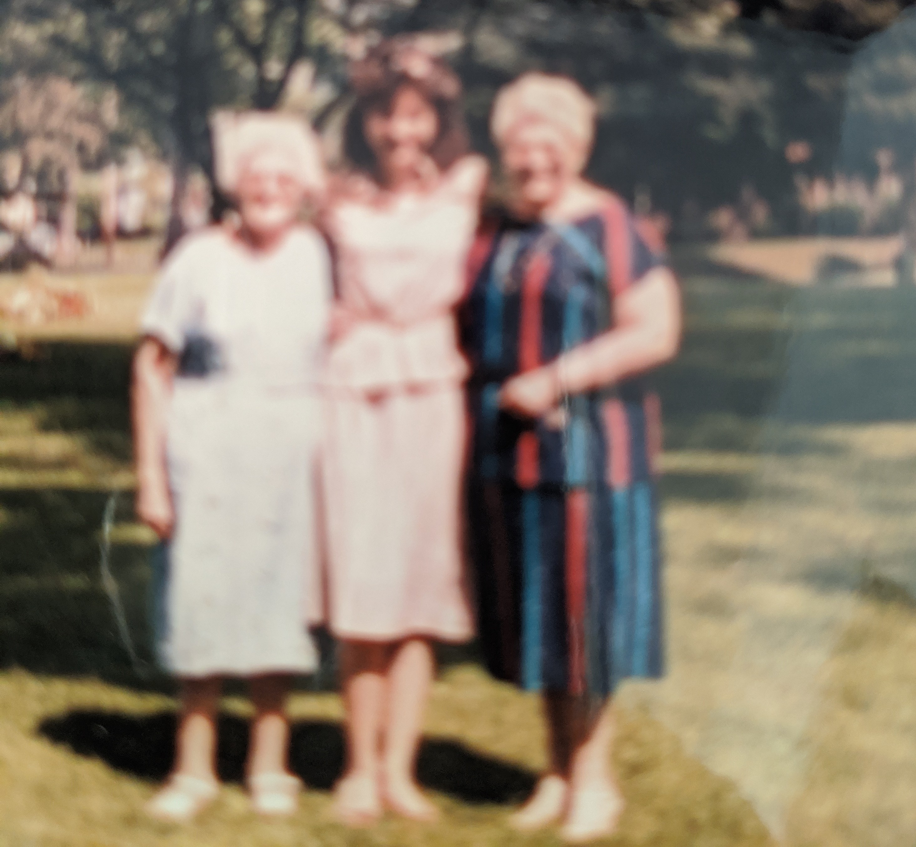 Leontina M Bernard Holly A Villella Dolores J Chiappazzi on Mother's Day in the 1980s