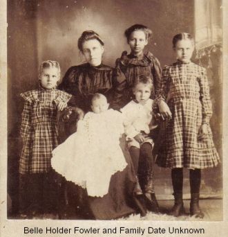 Belle Holder Fowler and Children