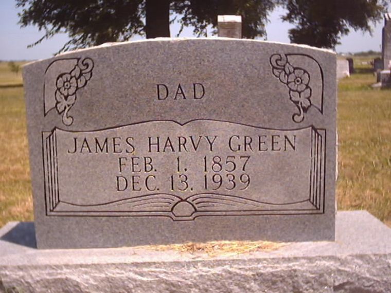 James Harvy Green Headstone