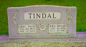 Grave of Elbert & Bonnie Tindal
