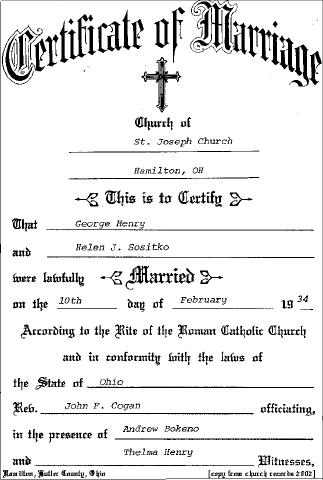Henry Marriage