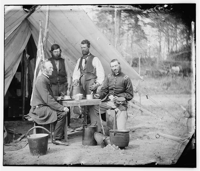 [Yorktown, Va., vicinity. Group before the photographic...