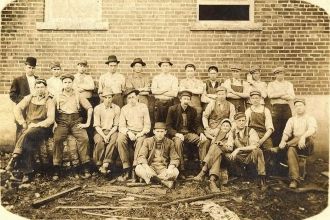A.W. McBee and Byron McDonald, Monon, Indiana