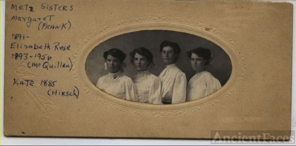 Metz Sisters, CA 1910