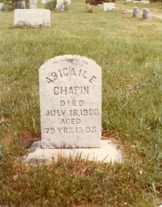 Abigail Elmira McClure gravestone